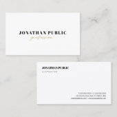 Modern Elegant Sleek Design Template Business Visitekaartje (Voorkant / Achterkant)