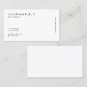 Modern elegant Smart Professional Trendy Visitekaartje (Voorkant / Achterkant)