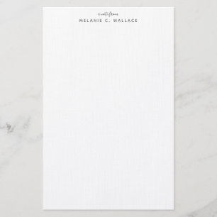 Modern Elegant Smokey Grey Personalized Briefpapier