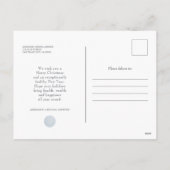 Modern Elegant Snowflake Medical Holiday Greetings Feestdagenkaart (Achterkant)