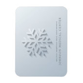 Modern Elegant Snowflake Medical Holiday Greetings Magneet (Verticaal)