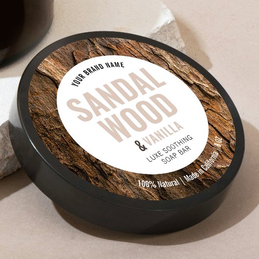 Modern Elegant Soap Spa Product Label met Foto