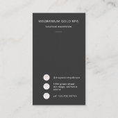 Modern Elegant Spa Photo Visitekaartje (Achterkant)