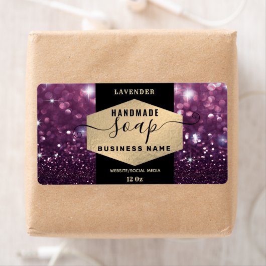 Modern elegant sparkle script zeap label (Insitu)