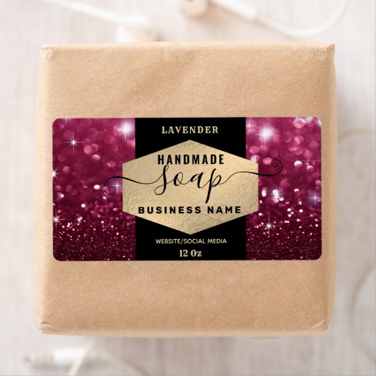 Modern elegant sparkle script zeap label (Insitu)