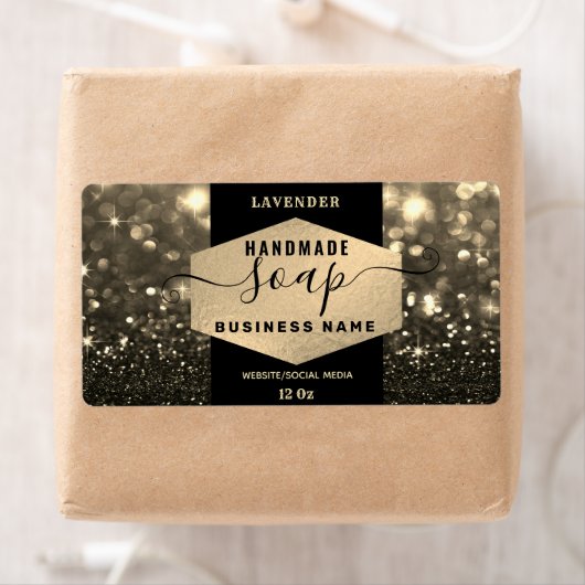 Modern elegant sparkle script zeap label (Insitu)
