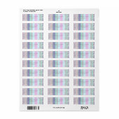 Modern Elegant Sparkly Diamond Chic Holografisch Etiket (Full Sheet)