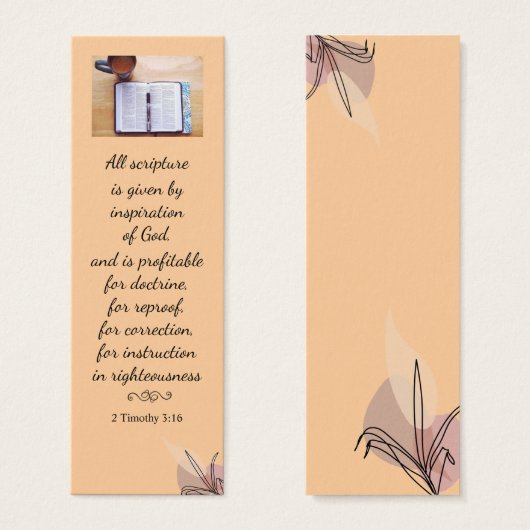 Modern elegant Spiritueel Bijbelverse Bladwijzer Mini Visitekaartjes (Voorkant /achterkant)