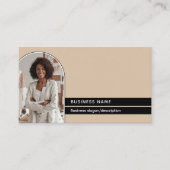 Modern Elegant & Stijlvol 2-foto professional Visitekaartje (Voorkant)