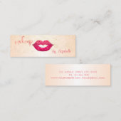 Modern elegant stijlvol, Confetti, lips Mini Visitekaartje (Voorkant / Achterkant)