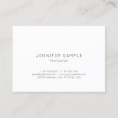 Modern elegant stijlvol design Gold Luxe Glam Visitekaartje (Achterkant)