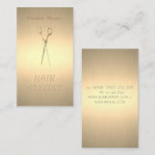 Modern elegant stijlvol, eenvoudig Faux Gold, scha Visitekaartje (Voorkant / Achterkant)