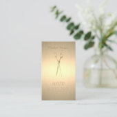 Modern elegant stijlvol, eenvoudig Faux Gold, scha Visitekaartje (Staand voorkant)