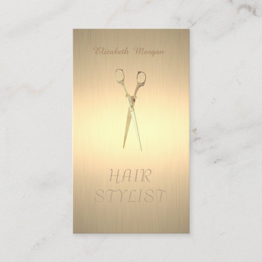 Modern elegant stijlvol, eenvoudig Faux Gold, scha Visitekaartje (Voorkant)