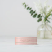 Modern elegant stijlvol, eenvoudig, parels mini visitekaartje (Staand voorkant)