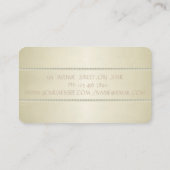 Modern elegant stijlvol, eenvoudig, parels visitekaartje (Achterkant)
