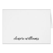 Modern elegant, stijlvol, eenvoudig zwart basisscr (Voorkant Horizontaal)