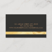 Modern elegant stijlvol, gestreept visitekaartje (Achterkant)