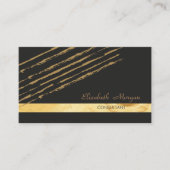 Modern elegant stijlvol, gestreept visitekaartje (Voorkant)