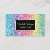 Modern elegant stijlvol Glitter Ombre Lijst Visitekaartje (Voorkant)