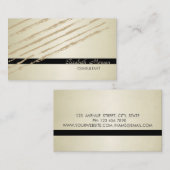 Modern elegant stijlvol, glitter Stripes Visitekaartje (Voorkant / Achterkant)
