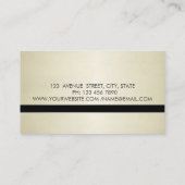 Modern elegant stijlvol, glitter Stripes Visitekaartje (Achterkant)