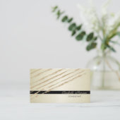 Modern elegant stijlvol, glitter Stripes Visitekaartje (Staand voorkant)