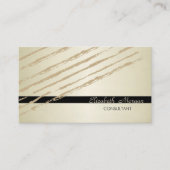 Modern elegant stijlvol, glitter Stripes Visitekaartje (Voorkant)