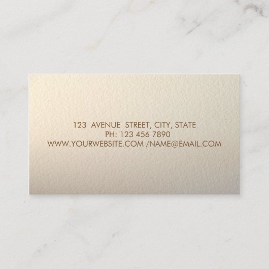 Modern elegant, stijlvol, Gold Lijst, Confetti Visitekaartje (Achterkant)