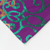 Modern & Elegant Stijlvol Mandala Boho Donker Paar Fleece Deken (Hoek)