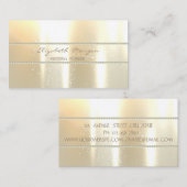 Modern elegant stijlvol, parels visitekaartje (Voorkant / Achterkant)