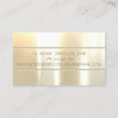 Modern elegant stijlvol, parels visitekaartje (Achterkant)