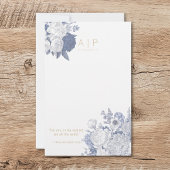 Modern Elegant Stijlvol Quote Bloemenblauw Briefpapier