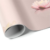 Modern Elegant Stijlvol Roos Gold Diamonds Lotus Cadeaupapier (Rol Hoek)