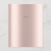 Modern Elegant Stijlvol Roos Gold Diamonds Lotus Flyer (Achterkant)