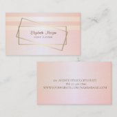 Modern elegant stijlvol striped, Gold Lijst Visitekaartje (Voorkant / Achterkant)