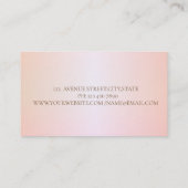 Modern elegant stijlvol striped, Gold Lijst Visitekaartje (Achterkant)