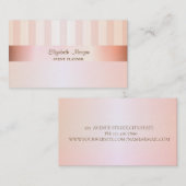 Modern elegant stijlvol striped visitekaartje (Voorkant / Achterkant)