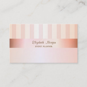 Modern elegant stijlvol striped visitekaartje