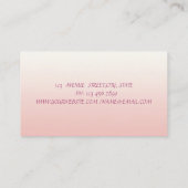 Modern Elegant Stijlvol, Veer Visitekaartje (Achterkant)