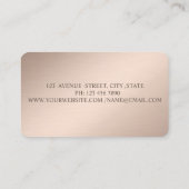 Modern Elegant, Stippen, Makeup Artist Visitekaartje (Achterkant)