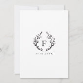 Modern Elegant  Stork Baby shower Invitation Kaart (Achterkant)