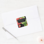 Modern Elegant Strawberry Jam Label (Envelop)