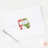 Modern Elegant Strawberry Jam Label (Envelop)