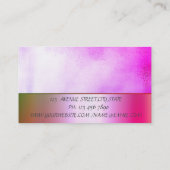 Modern Elegant Stripe Confetti Visitekaartje (Achterkant)