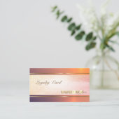 Modern Elegant, Stripe, Dotted Loyalty Kaart (Staand voorkant)