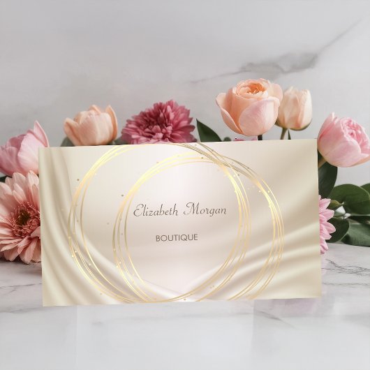 Modern Elegant Stylish Chic Diamonds Lotus Visitekaartje