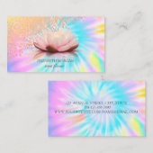 Modern Elegant Stylish Diamonds Lotus Tie Dye Visitekaartje (Voorkant / Achterkant)