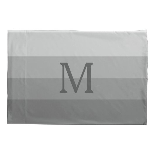 Modern Elegant Stylish Monogram Letter Initiaal Kussensloop (Achterkant)