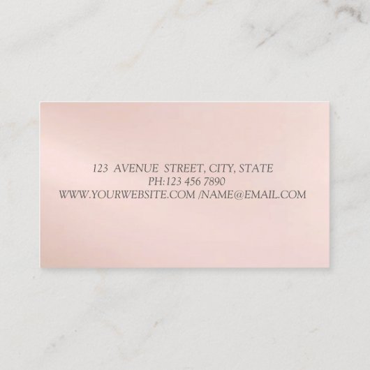 Modern Elegant Stylish Silver Glitter Bokeh Lotus Visitekaartje (Achterkant)